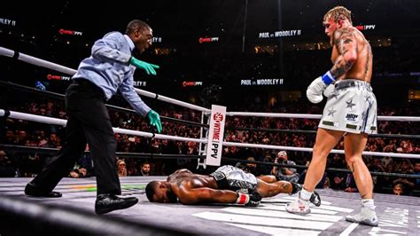 Jake Paul vs. Tyron Woodley results: Paul gets TKO  .